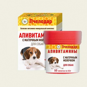 Апивитамины с маточным молочком для собак