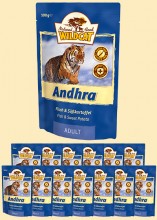 Wildcat Andhra (Андхра) - паучи для кошек с рыбой и сладким картофелем