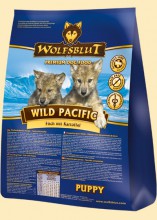 Wolfsblut - Сухой корм для щенков  Wild Pacific Puppy (Дикий океан из морской рыбы). Белок: 32%, Жир: 18%.