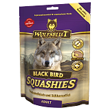 Wolfsblut Squashies Black Bird Adult (Черная птица для взрослых собак) - мягкая собачья закуска для взрослых собак с индейкой и бататом. Белок 18%, Жир 12%