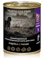URBAN TRAMP Полнорационный консервированный HOLISTIC корм для собак индейка с рисом