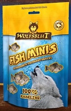 Wolfsblut Fish Minis Kabeljau (Хрустящие полоски из Трески) 100 гр