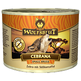Wolfsblut Cebrana SMALL BREED (Зебра) - Консервы для мелких пород с зеброй и сладким картофелем. Белок: 10,5%, Жир: 6,5%