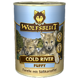 Wolfsblut - Консервы для щенков с форелью и бататом «Холодная река для щенков» Gold River Puppy. Белок 9%, Жир 6%.