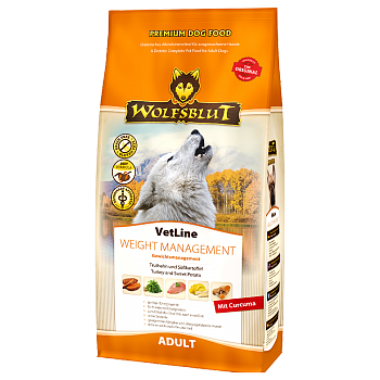 Wolfsblut VetLine Weight Management - Сухой корм для собак управление весом. Белок 18% Жир10%