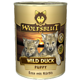 Wolfsblut - Консервы для щенков с мясом утки и тыквой «Дикая утка для щенков» Wild Duck Puppy. Белок 11,5%, Жир 7%.