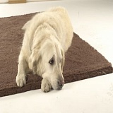 Меховой коврик для собак с 30% шерсти для пожилых собак Bronte Glen, коричневый