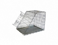 Клетка для собак металлическая с уклоном, 75x54x60 см, Wire cage with slope side