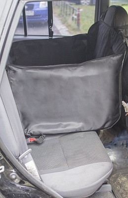 Автогамак усиленный на 2/3 часть сиденья для перевозки собак в машине.