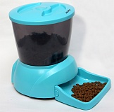 Автокормушка Feed-Ex на 2 кг корма для кошек и мелких пород собак, голубая