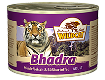 Wildcat Bhadra (Бхадра) - консервы для кошек с кониной и сладким картофелем.