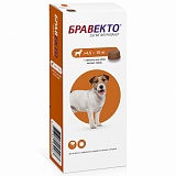 Intervet Бравекто жевательная таблетка для собак от блох и клещей 4,5-10кг 250мг.
