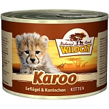 Wildcat Karoo Kitten (Кару) - консервы для котят с мясом птицы, кролика и лосося