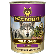 Wolfsblut - Консервы для взрослых собак с мясом диких птиц и бататом "Дикая игра" Wild Game ADULT. Белок 10%, Жир 5%
