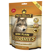 Wolfsblut Squashies Wide Plain Large Breed (Широкая равнина для крупных) - мягкая собачья закуска для крупных пород собак с каниной и бататом. Белок 17%, Жир 10%
