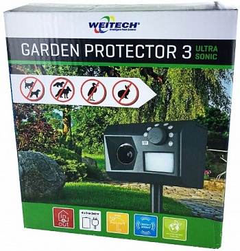 Стационарный ультрозвуковой отпугиватель - Weitech WK0055 - Garden Protector 3