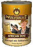 Wolfsblut - Консервы для взрослых собак с мясом диких птиц и бататом " Африканская собака" African Dog Adult. Белок 10%, Жир 5%.