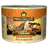 Wolfsblut Cebrana Adult (Зебра) - Консервы для взрослых собак с зеброй и сладким картофелем. Белок: 10,5%, Жир: 5%