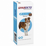 Intervet Бравекто жевательная таблетка для собак от блох и клещей 20-40кг 1000мг.