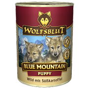 Wolfsblut - Консервы для щенков с мясом оленя и бататом «Голубая гора для щенков» Blue Mountain Puppy. Белок 10,2%, Жир 5,8%.