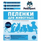 Petexpert - гелевые пеленки для животных 60х40 см.