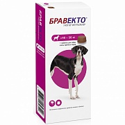 Intervet Бравекто жевательная таблетка для собак от блох и клещей 40-56кг 1400мг.