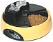 Автокормушка на 4 кормления для сухого корма и консервов, с емкостью для льда, желтая