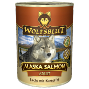 Wolfsblut Alaska Salmon Adult. - Консервы для взрослых собак с мясом лосося и бататом "Аляскинский лосось". Белок: 9,9%, Жир: 1 %.
