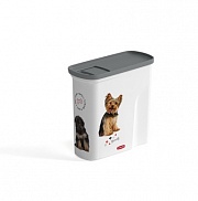 Curver PetLife контейнер для корма "Любимые щенята" на 2 л (1 кг), 21х9х19 см
